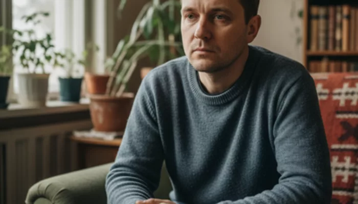 Иллюстрация к статье «Как субклинический дефицит железа снижает активность дофаминовых рецепторов в базальных ганглиях?» — A person of Slavic appearance (30-…